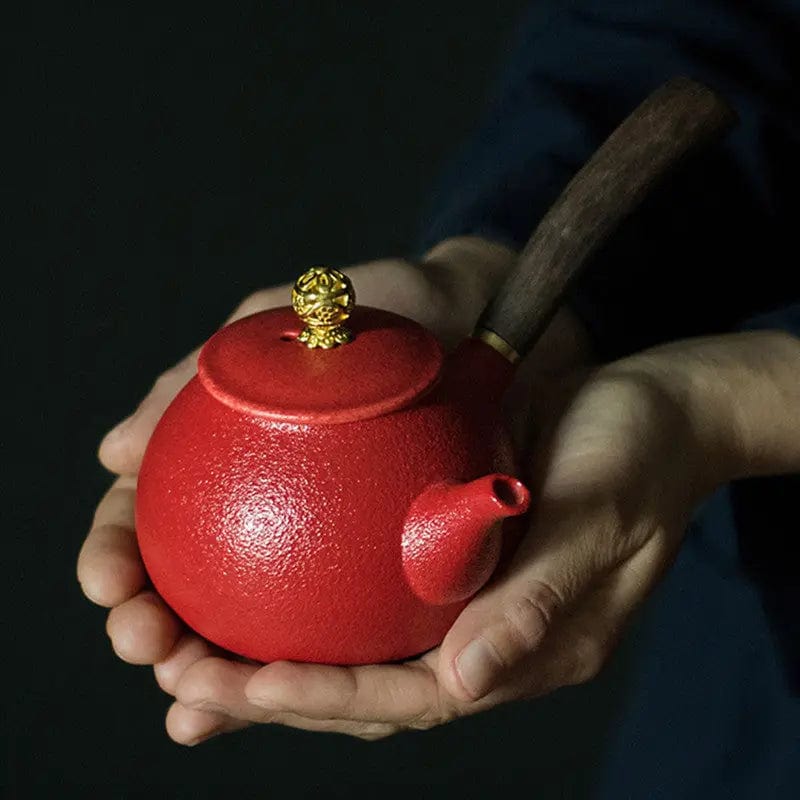 Kyusu Rode Chinese Keramische Theepot 240ML