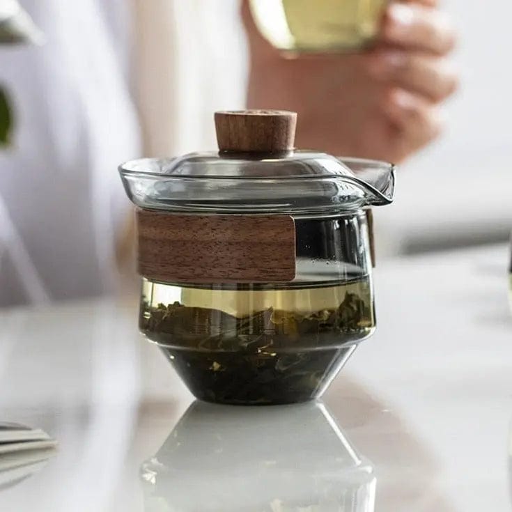 Luxe Gaiwan glazen theepot 230 ml
