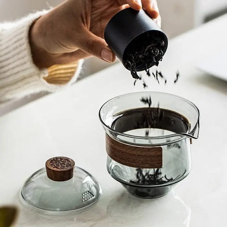 Luxe Gaiwan glazen theepot 230 ml