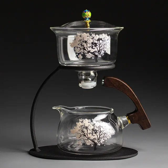 Originele glazen theepot met kersenbloesem 300 ml