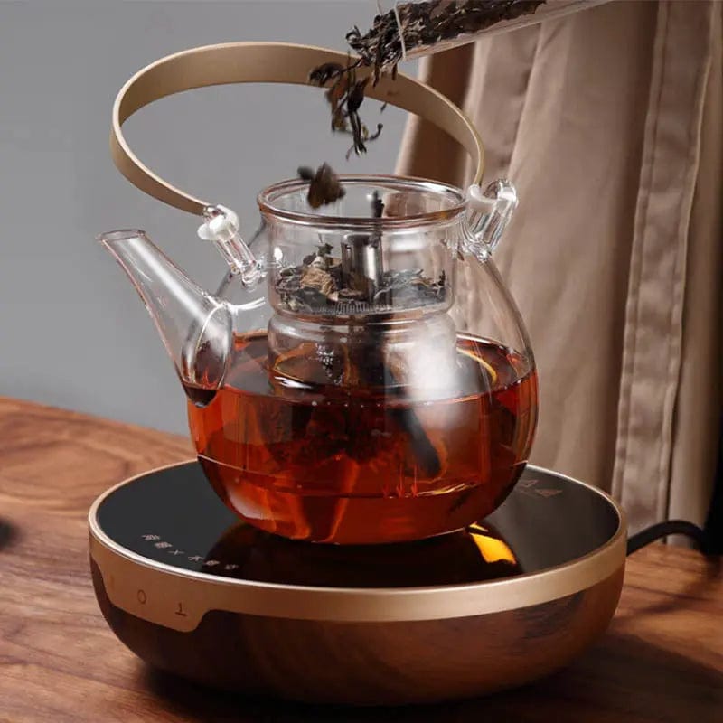 Peervormige glazen theepot 1L