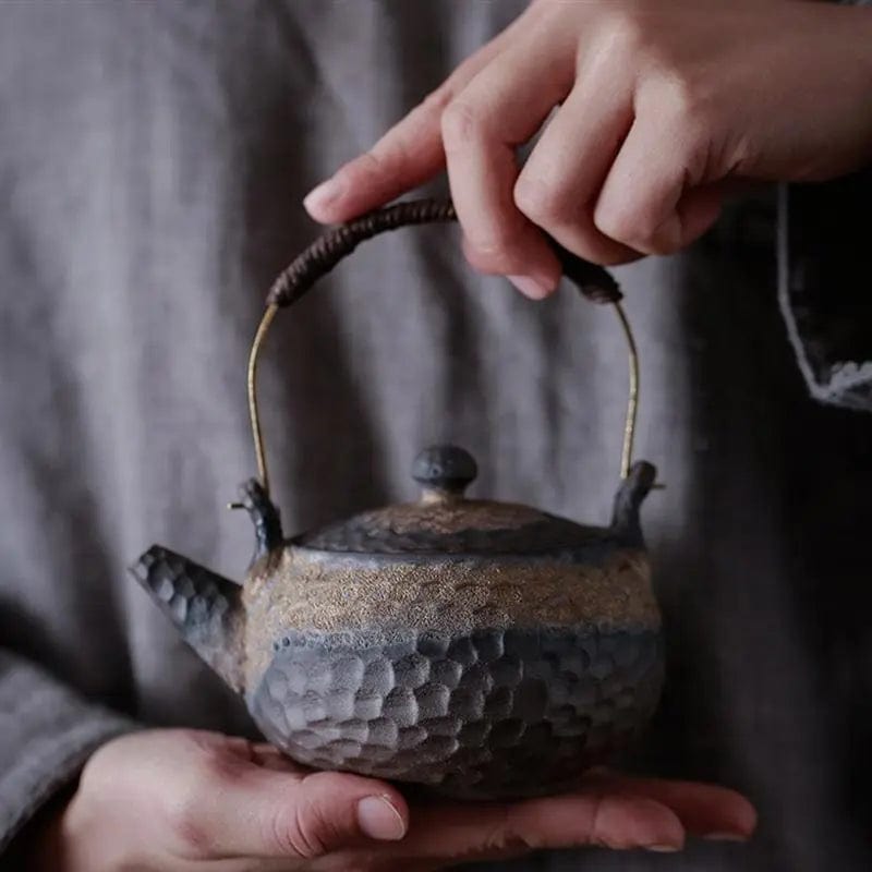 Retro Chinese aardewerk keramische theepot 230ML