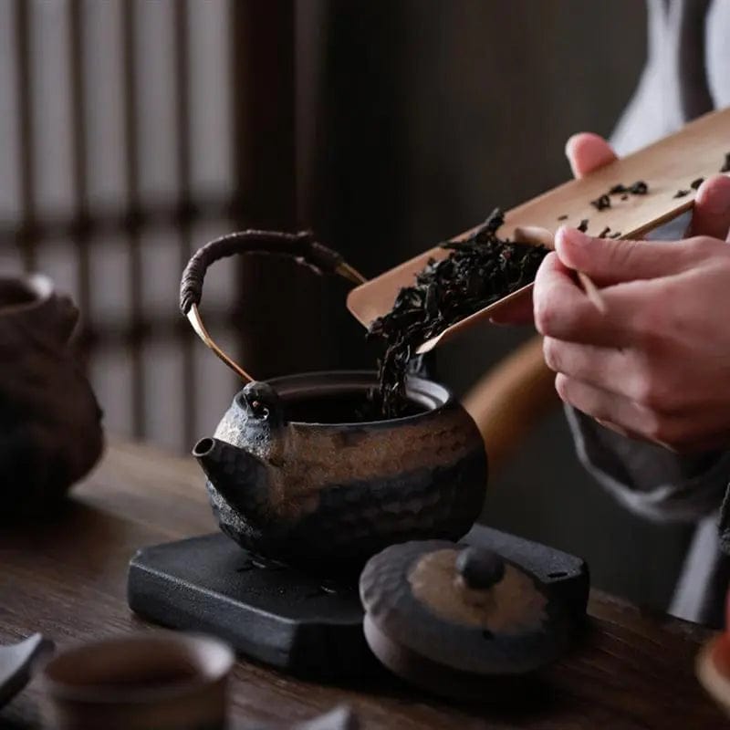 Retro Chinese aardewerk keramische theepot 230ML