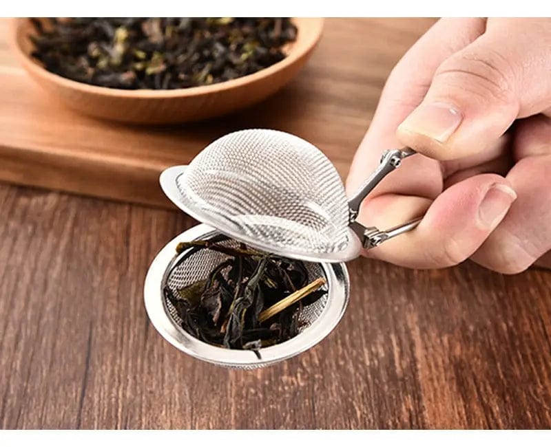 Ronde stalen thee-infuser