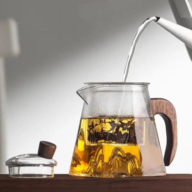 Scandinavisch design glazen theepot 400ml