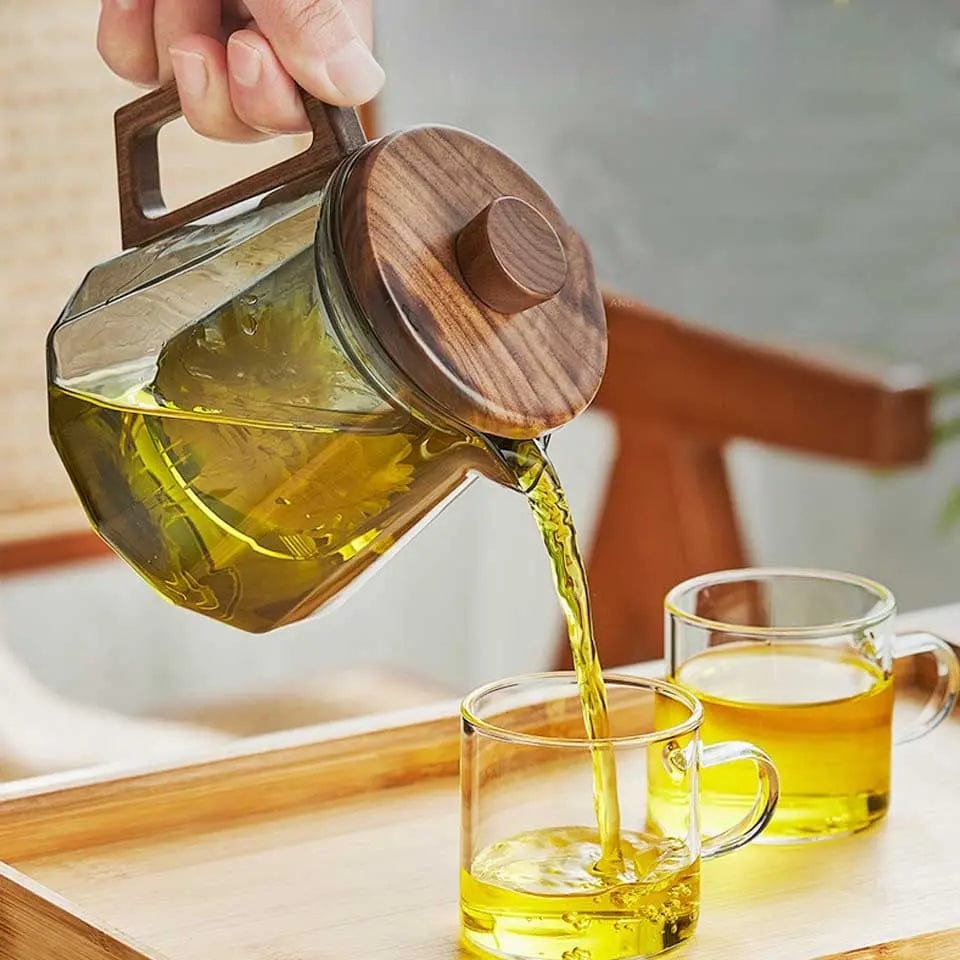 Scandinavisch design glazen theepot 500ML - 700ML