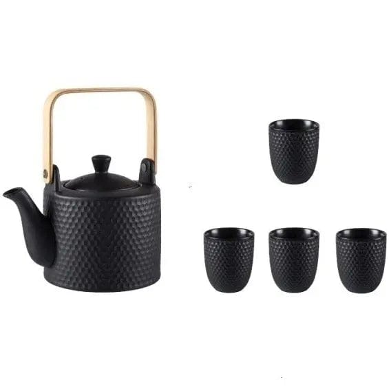Scandinavische gehamerde porseleinen theepot 750ML