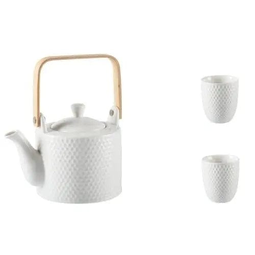 Scandinavische gehamerde porseleinen theepot 750ML
