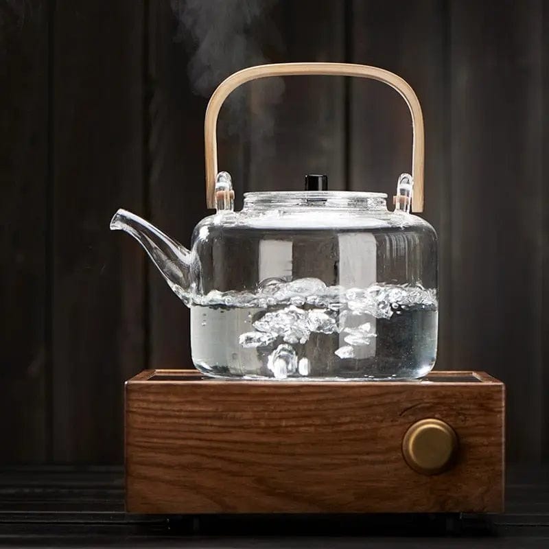 Scandinavische glazen theepot 1,1L