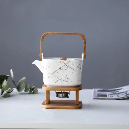 Scandinavische vierkante porseleinen theepot 900ML