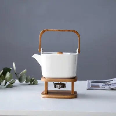 Scandinavische vierkante porseleinen theepot 900ML