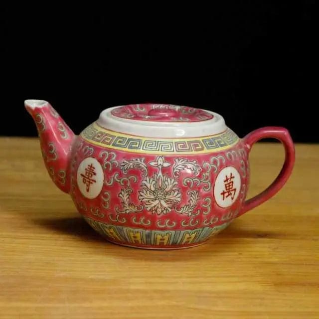 Traditionele Chinese rode porseleinen theepot 500ML