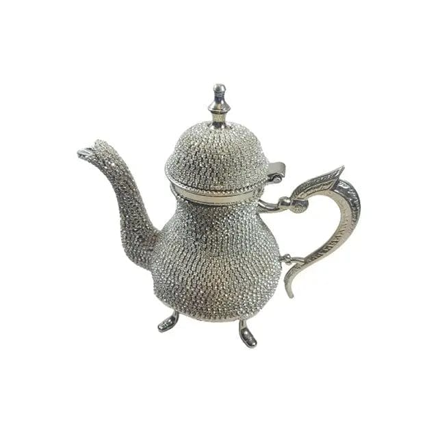 Turkse theepot van zink en Swarovski-kristallen 500 ml