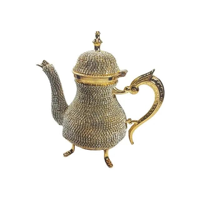 Turkse theepot van zink en Swarovski-kristallen 500 ml