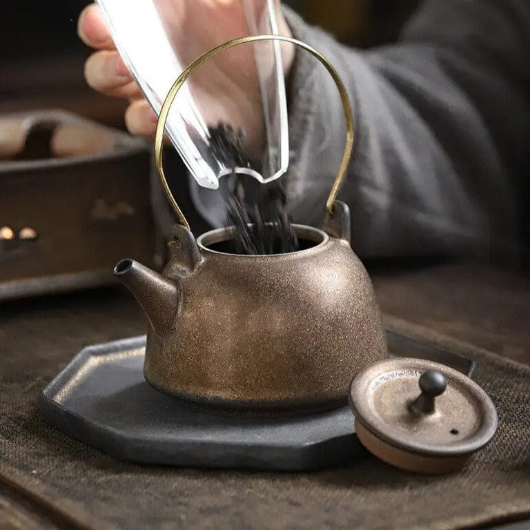 Vintage Japanse keramische theepot 200ml