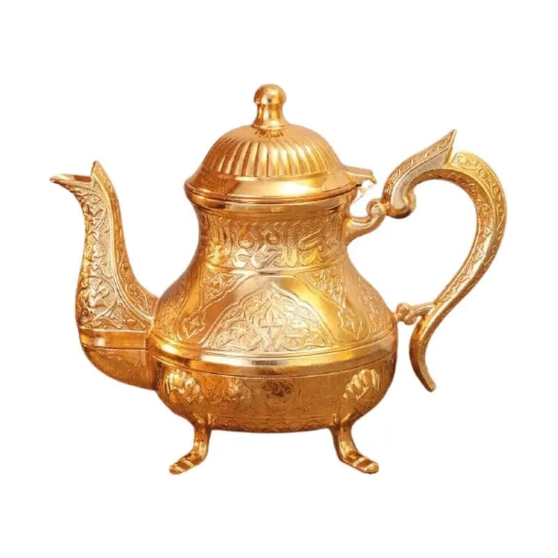 Vintage Turkse zinken theepot 1L