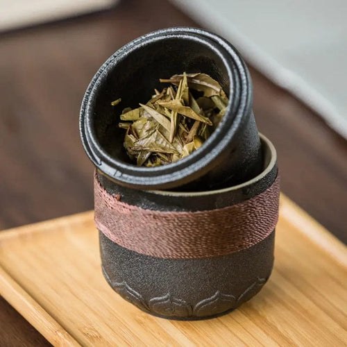 225ML Chinese draagbare keramische theepot