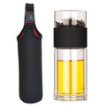 230ML draagbare glazen theepot