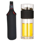 230ML draagbare glazen theepot