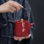 300ML hoge Chinese porseleinen theepot