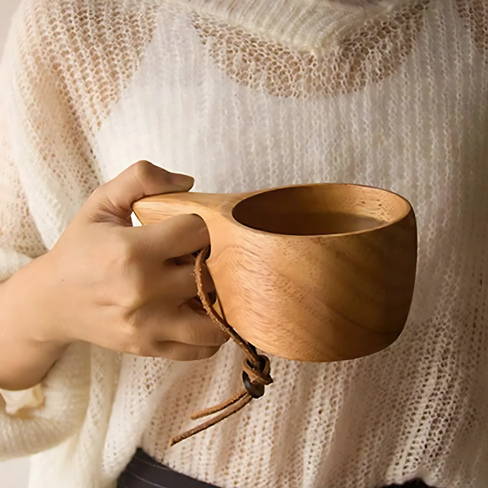 Houten kuksa theekop – afbeelding 2