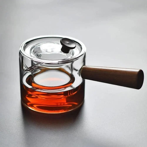 500ML Houten Glazen Theepot
