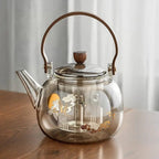 900ML Chinese Design Glazen Theepot