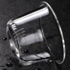 Scandinavische glazen theepot 800 ml met theefilter en houten handgreep – borosilicaatglas - afbeelding 4