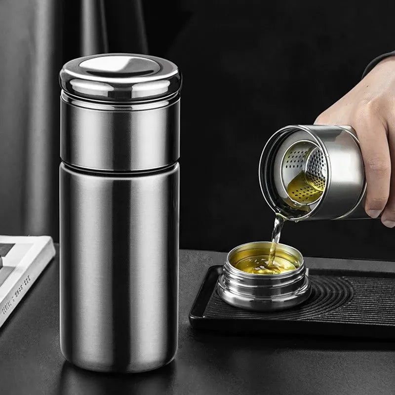 RVS theethermos met infuser – 300 of 420 ml