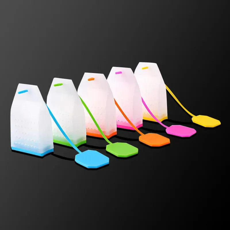 Siliconen thee-infuser in theezakjesvorm – afbeelding 1