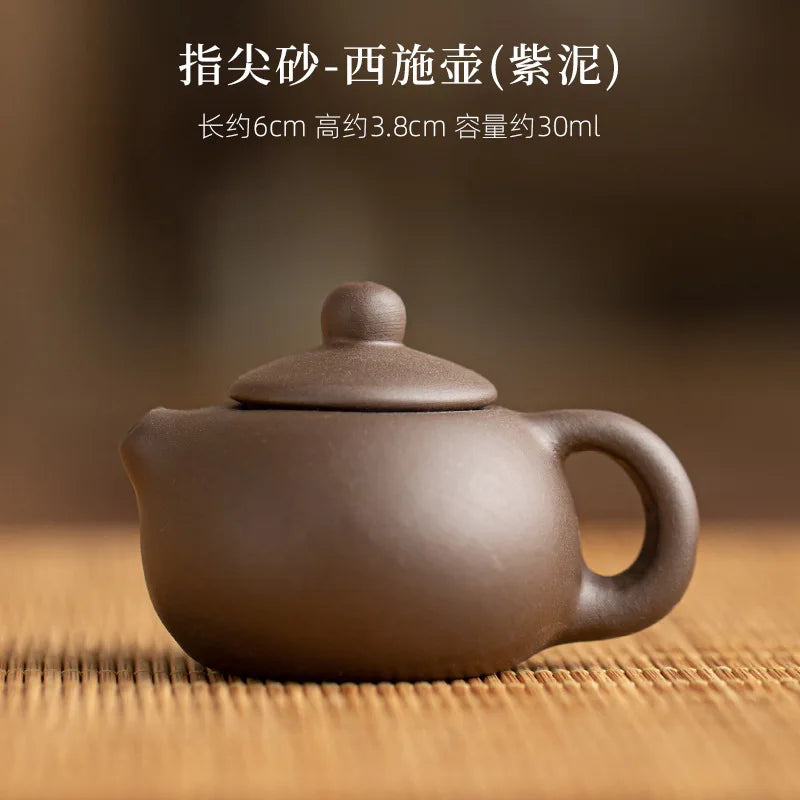 Mini kleitheepot in Yixing-stijl 60 ml voor gongfu-thee – afbeelding 8