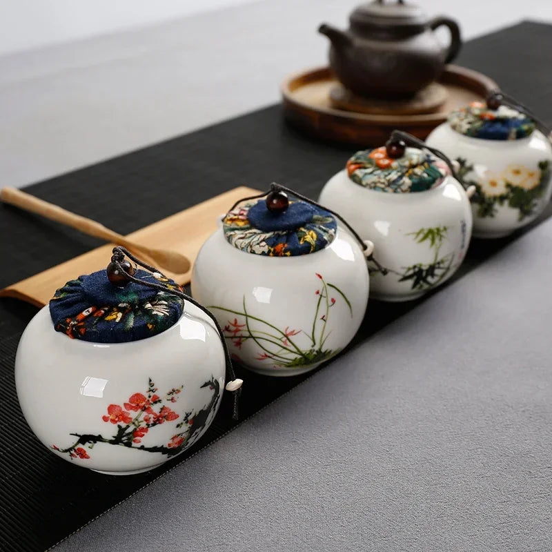 Kleine Chinese theedoos – Vier Edelen