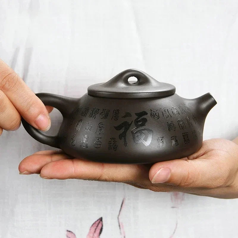 Ongeglazuurde kleitheepot in Yixing-stijl 150 ml