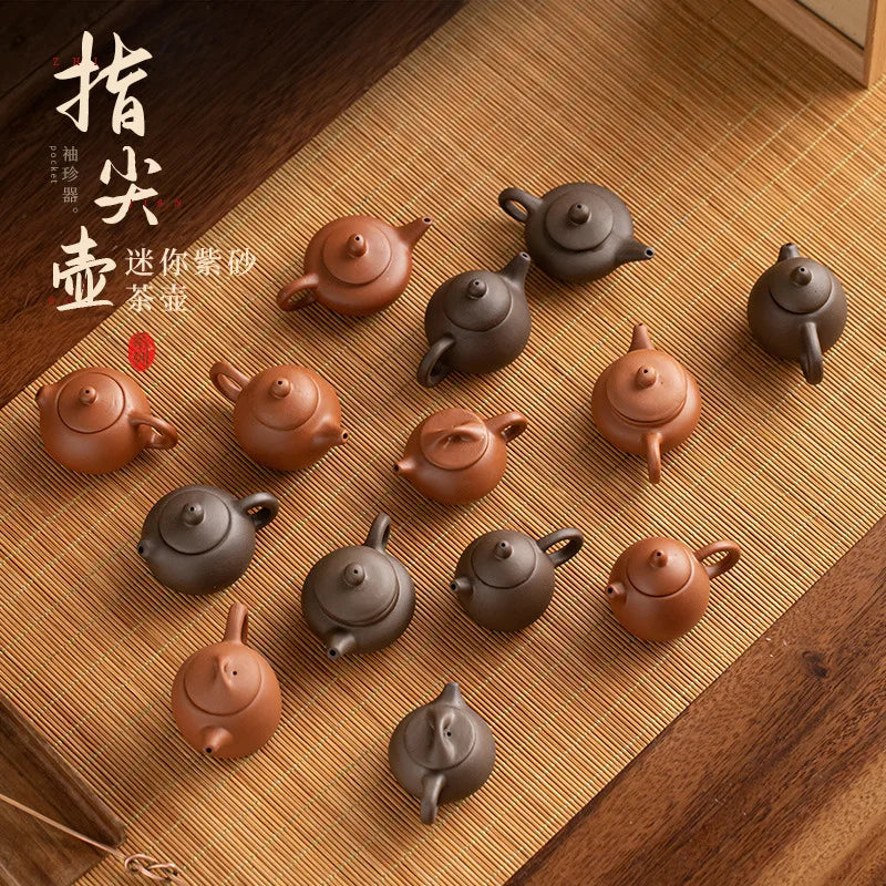 Mini kleitheepot in Yixing-stijl 60 ml voor gongfu-thee – afbeelding 1