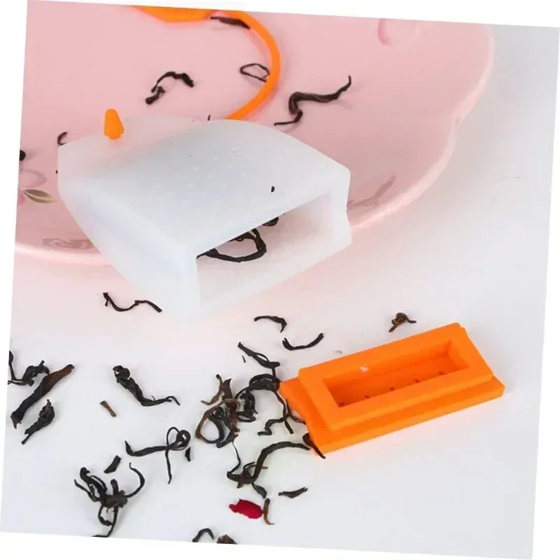 Siliconen thee-infuser in theezakjesvorm – afbeelding 4