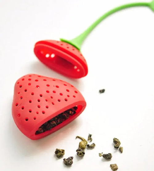 Aardbei siliconen thee-ei