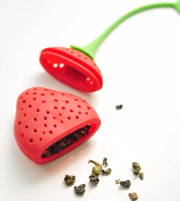 Aardbei siliconen thee-ei