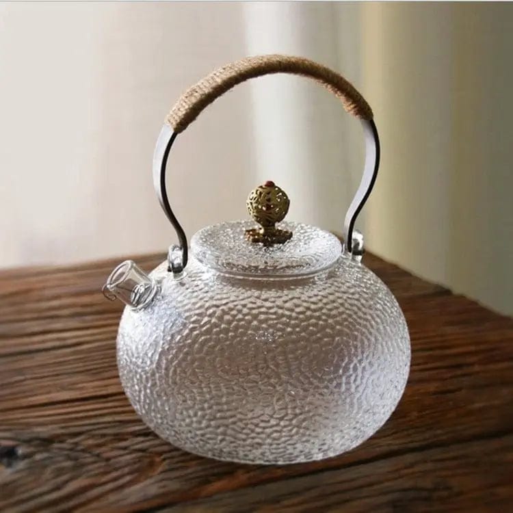 Antieke Chinese glazen theepot 900ML