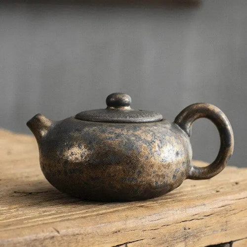 Antieke Chinese theepot van aardewerk 120 ml