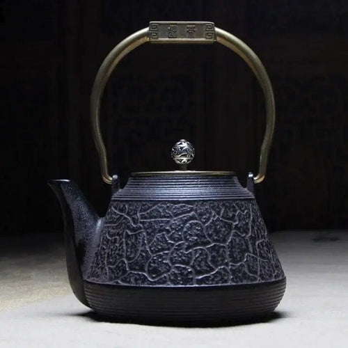 Antieke Japanse gietijzeren theepot 1,3L