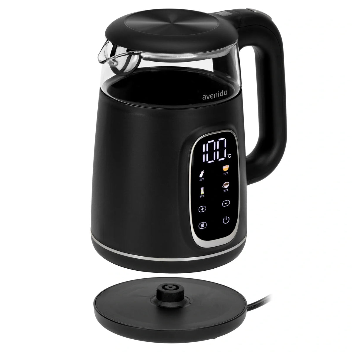 Avenido AV1310 glazen waterkoker 1,7 liter – 40–100 °C