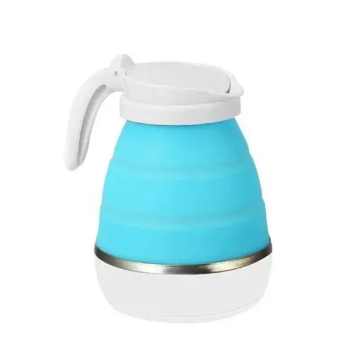 Blauwe opvouwbare reiswaterkoker 600 ml