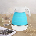 Blauwe opvouwbare reiswaterkoker 600 ml