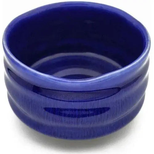 Blauwe porseleinen chawan
