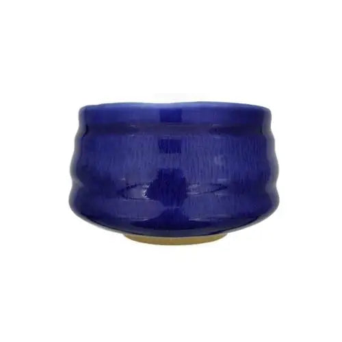 Blauwe porseleinen chawan