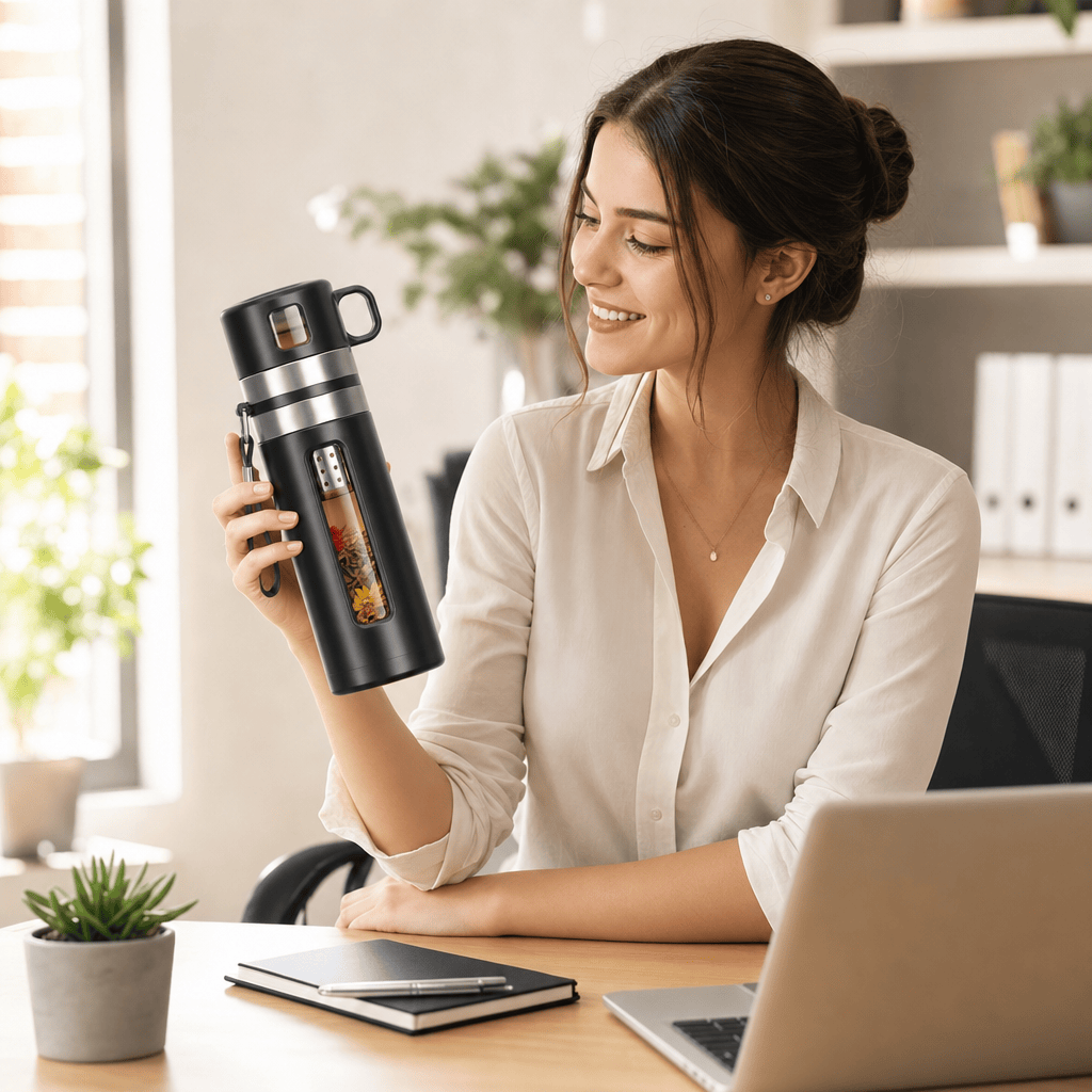 Borosilicaatglazen theefles 520 ml met infuser