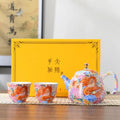 Chinees porseleinen theeservies met drakenmotieven