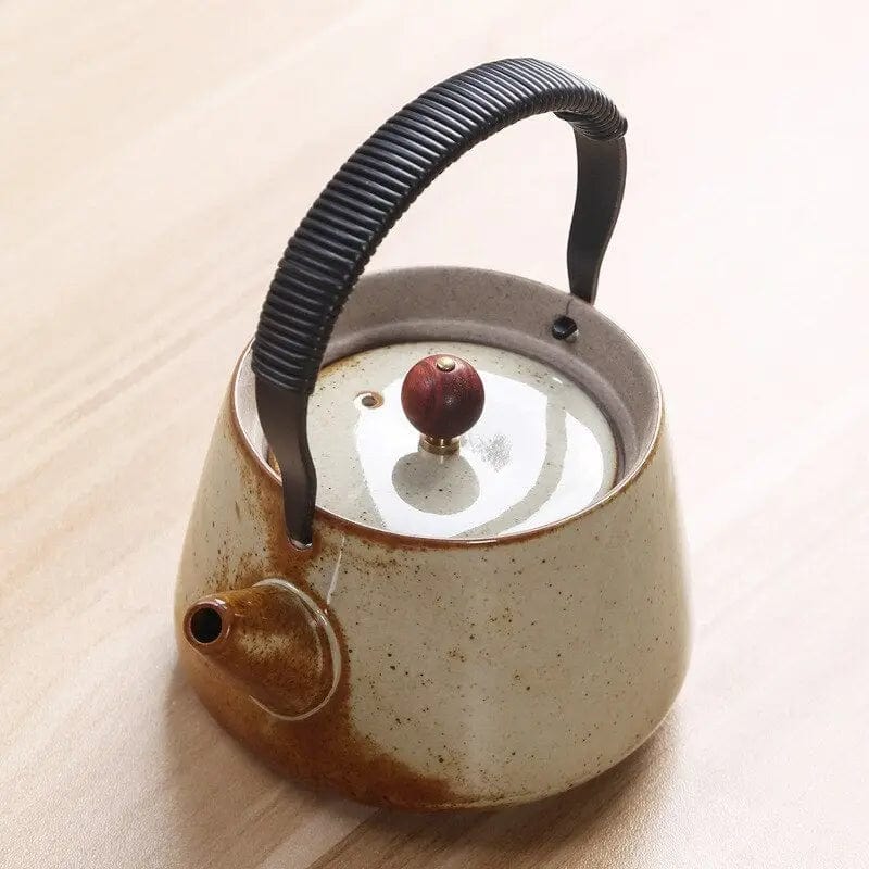 Chinese beige porseleinen theepot 300ML