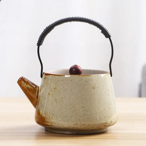 Chinese beige porseleinen theepot 300ML