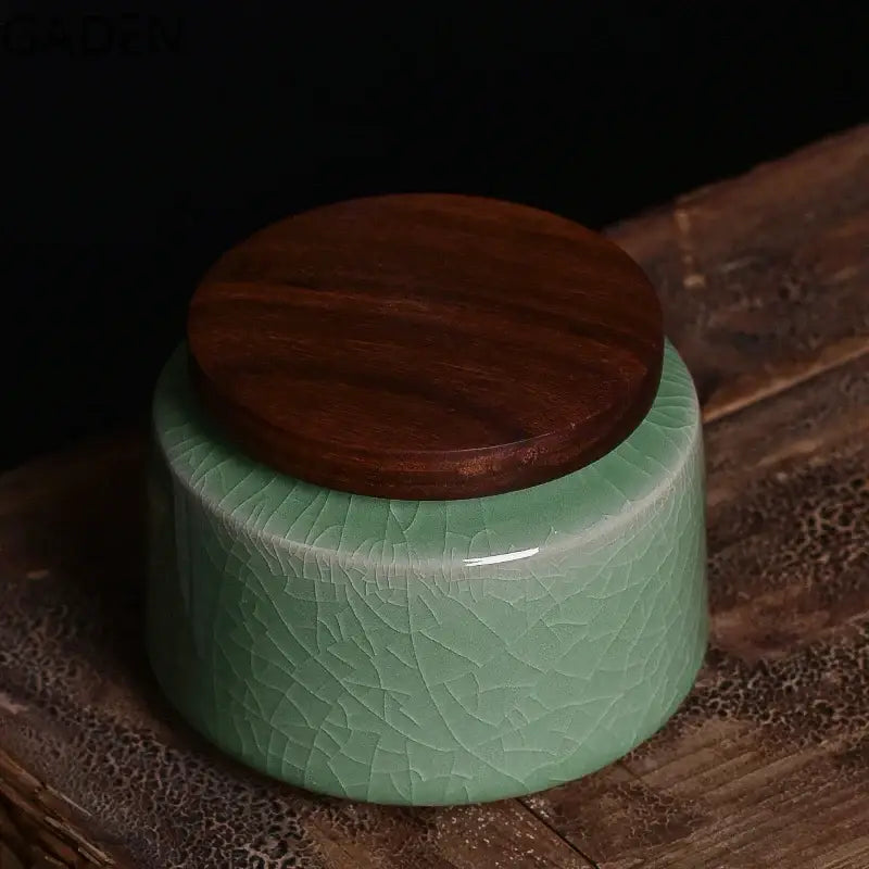 Chinese celadon theedoos